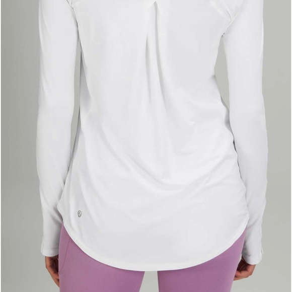 Lululemon S-14 Tuck and Flow Long Sleeve Shirt White NWT😎End of Summer Special - Picture 3 of 5